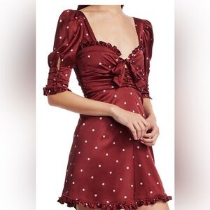 For Love and Lemons Polka Dot Davies Swing Dress in perfect condition
